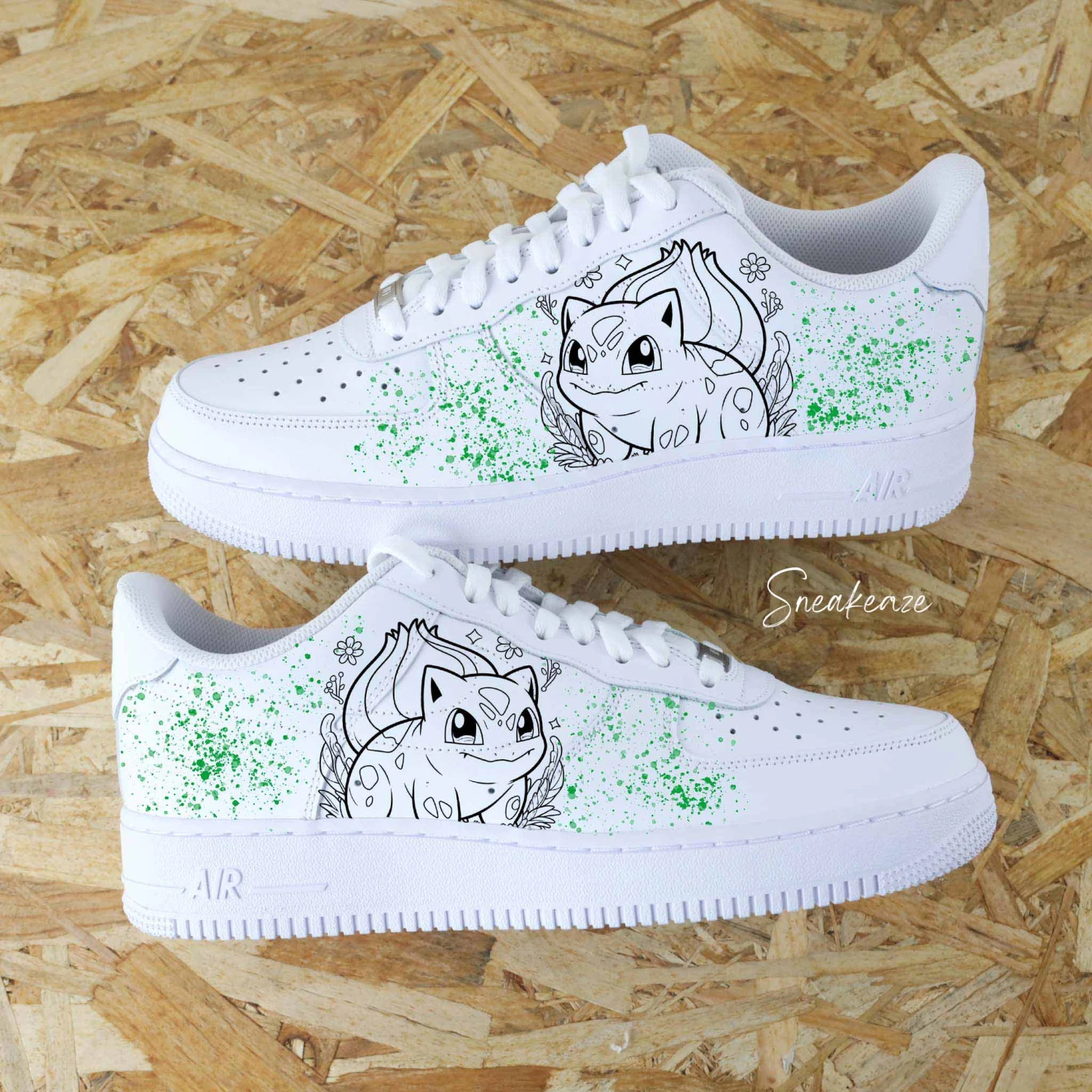 Bulbizarre (Pokémon Au Choix) - Air Force 1 Custom 3 Bulbizarre (Pokémon Au Choix) - Air Force 1 Custom