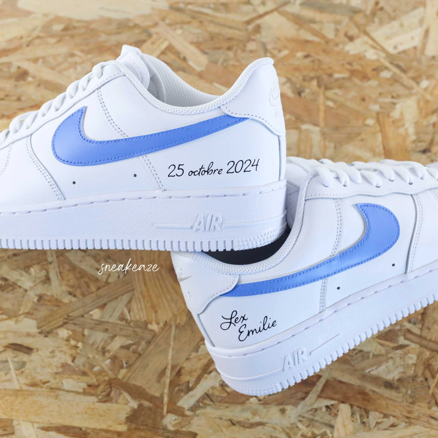 Prénoms & Date (couleur Au Choix) - Air Force 1 Custom 4 Prénoms & Date (couleur Au Choix) - Air Force 1 Custom - Image 2