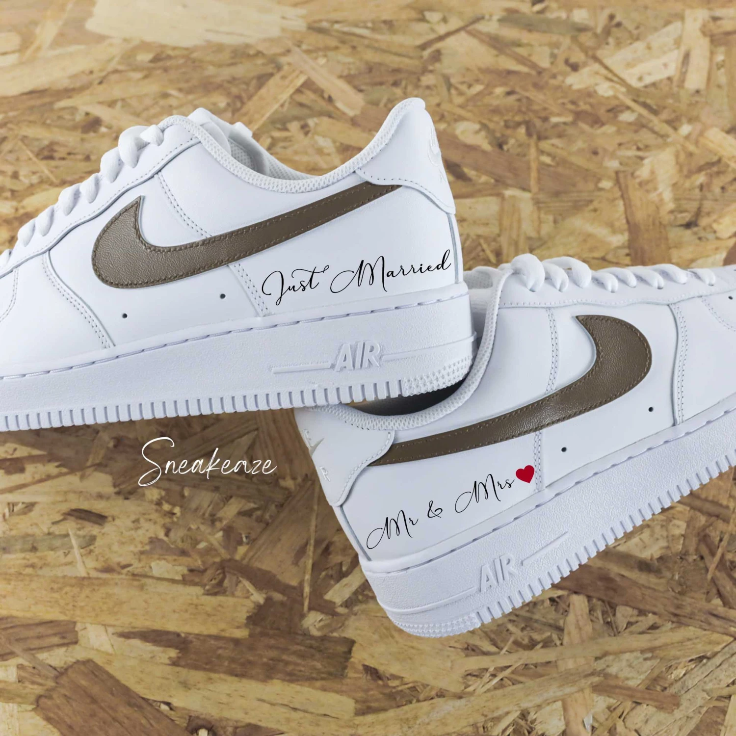 Just Married Noir - Air Force 1 Custom 10 Just Married Noir - Air Force 1 Custom - Image 8