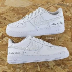 Perles Mariage - Air Force 1 Custom -Sneakers Boutique 5L4A0374 4copie2