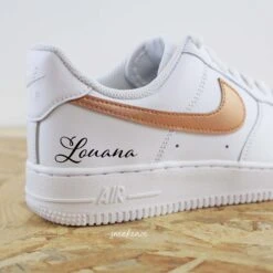 Prénom Métallisé Bronze - Air Force 1 Custom -Sneakers Boutique 5L4A0496copie2AdornSPomander