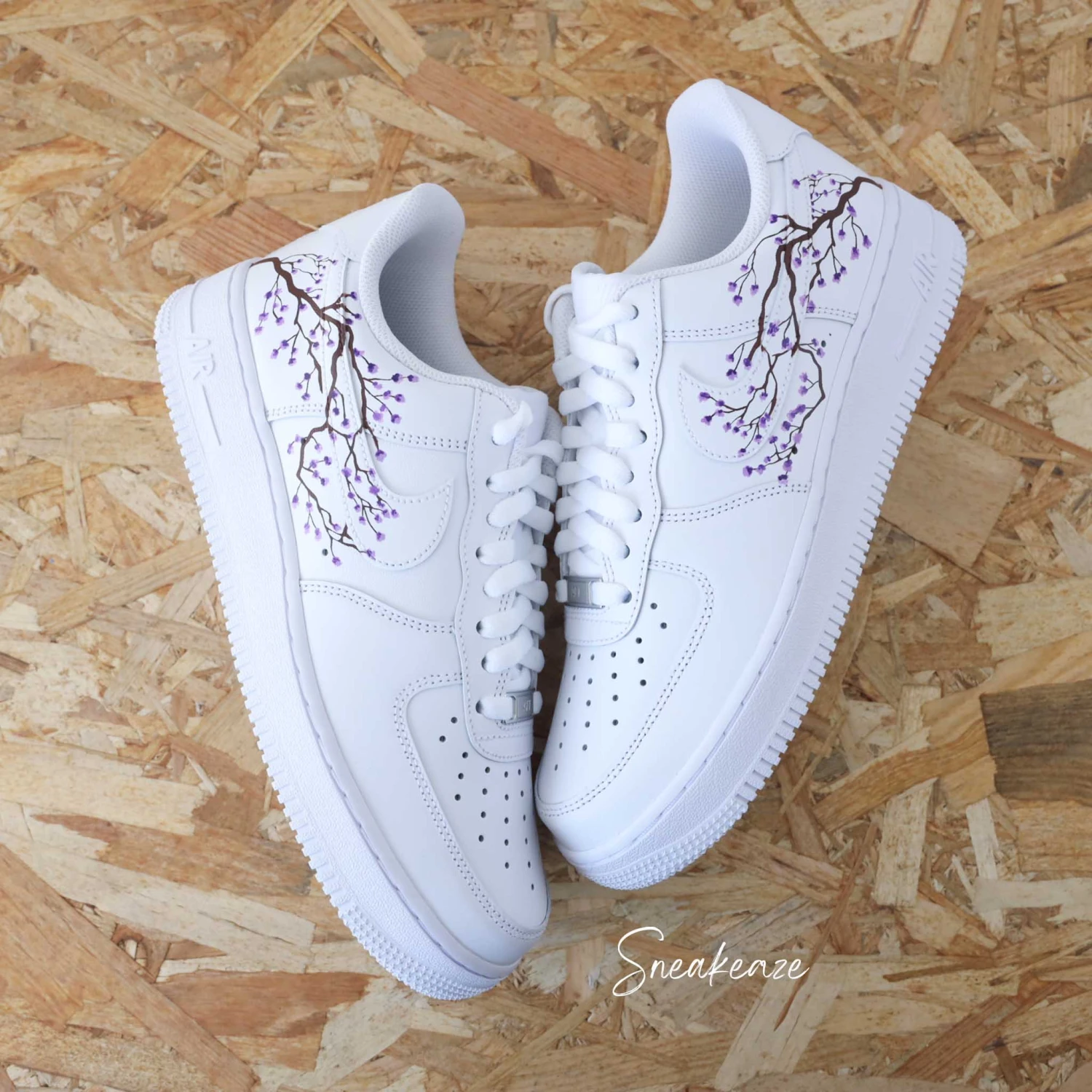 Sakura Cherry Blossom (couleur Au Choix)- Air Force 1 Custom 4 Sakura Cherry Blossom (couleur Au Choix)- Air Force 1 Custom - Image 2