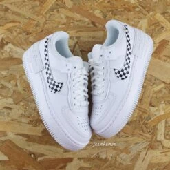 Damier - Air Force 1 Shadow Custom -Sneakers Boutique 5L4A0526copie