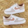 Beige & Terracotta - Air Force 1 Custom -Sneakers Boutique 5L4A0529copie