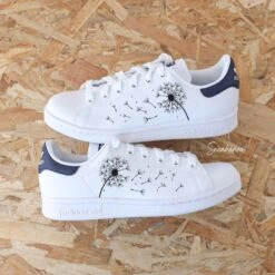 Pissenlit - Stan Smith Custom -Sneakers Boutique 5L4A0530copie2bleumarine