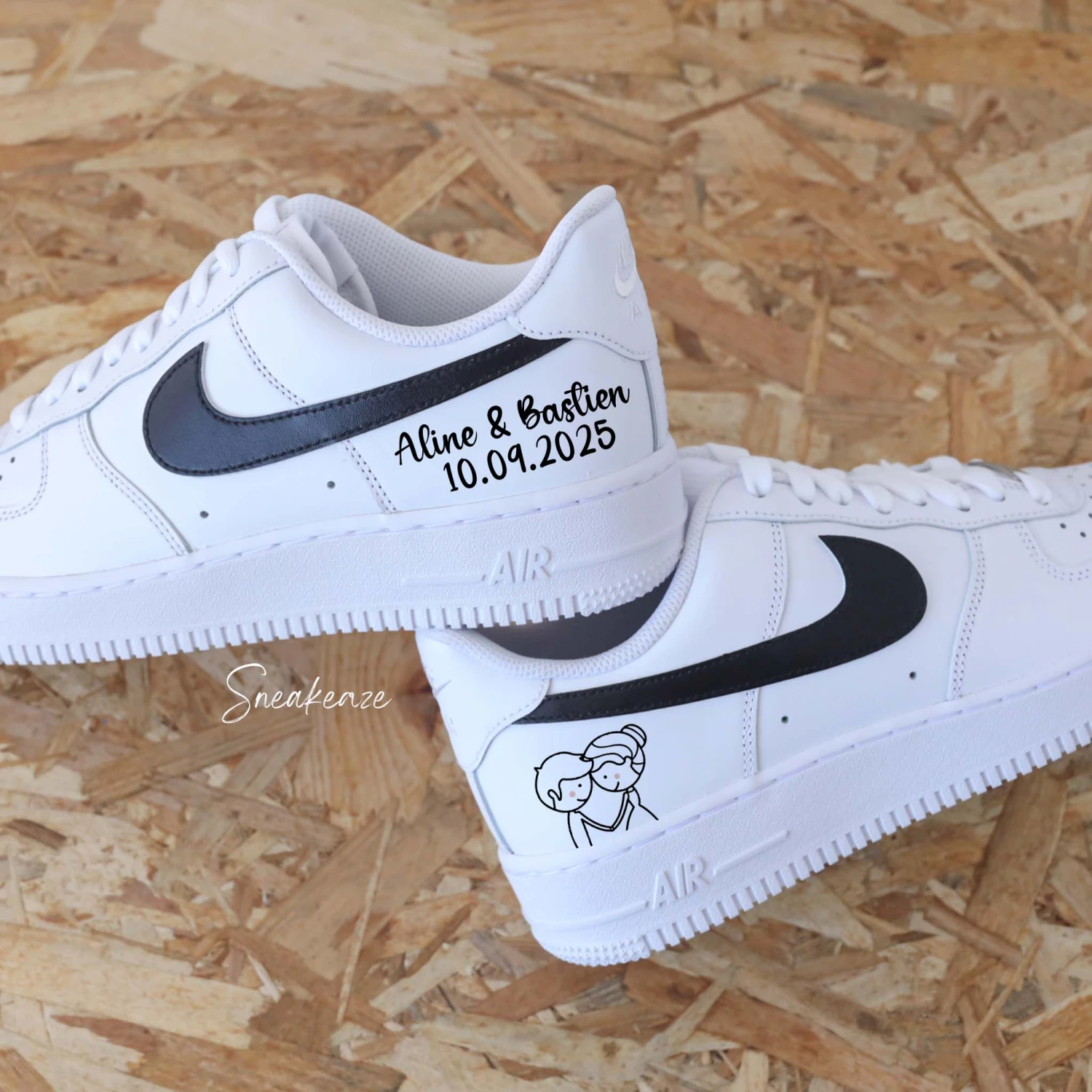 Regards Amoureux (couleur Au Choix) - Air Force 1 Custom 6 Regards Amoureux (couleur Au Choix) - Air Force 1 Custom - Image 4