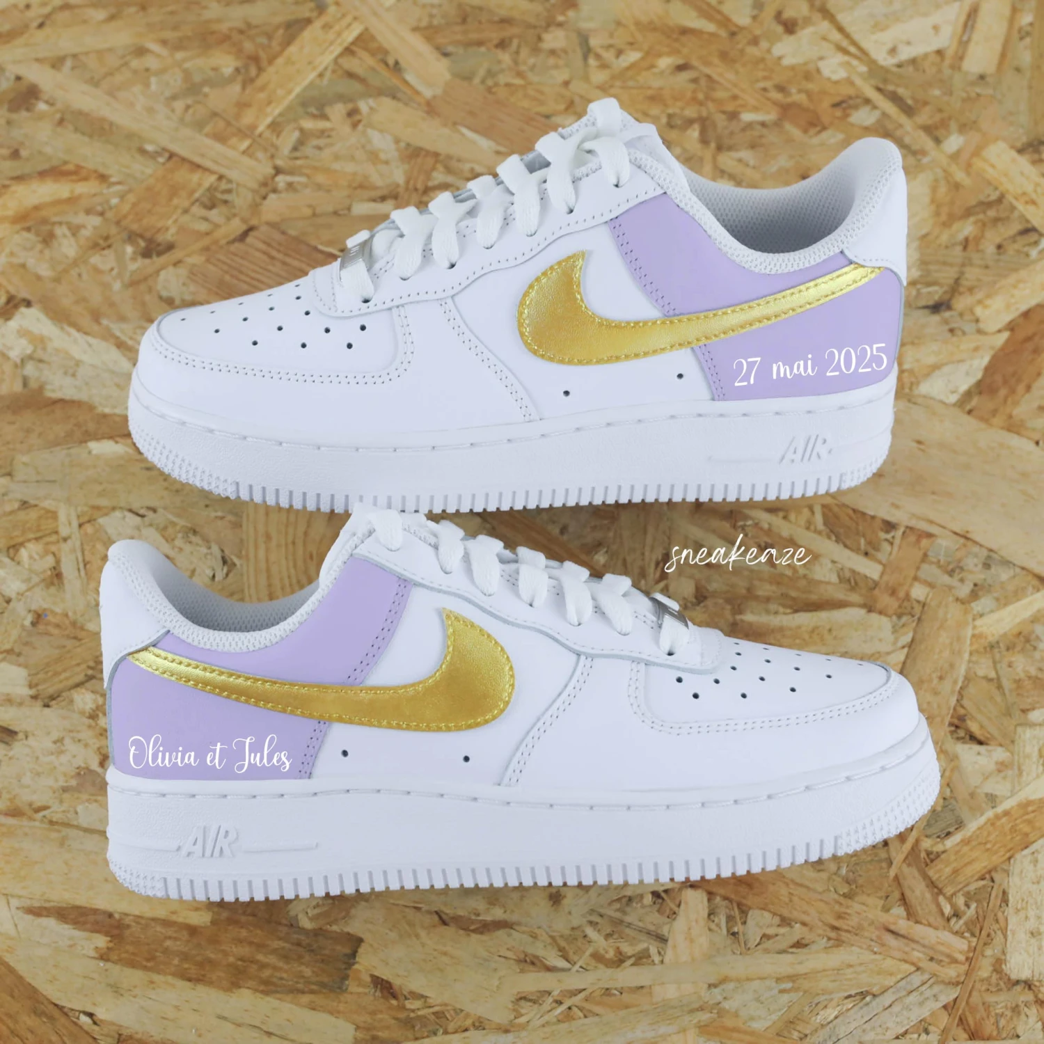Color Block Mariage - Air Force 1 Custom 3 Color Block Mariage - Air Force 1 Custom