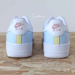 White Pastel - Air Force 1 Custom -Sneakers Boutique 5L4A0622copie