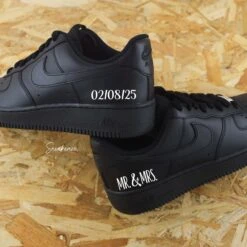 Mr & Mrs - Air Force 1 Noir Custom