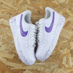 Splash Violet - Air Force 1 Custom -Sneakers Boutique 5L4A0685copie