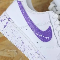 Splash Violet - Air Force 1 Custom -Sneakers Boutique 5L4A0686copie