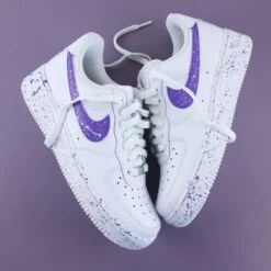 Splash Violet - Air Force 1 Custom -Sneakers Boutique 5L4A0689