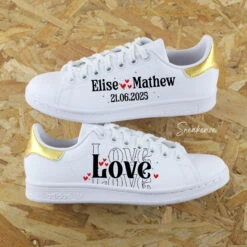 Love (couleur Au Choix)- Stan Smith Custom Mariage