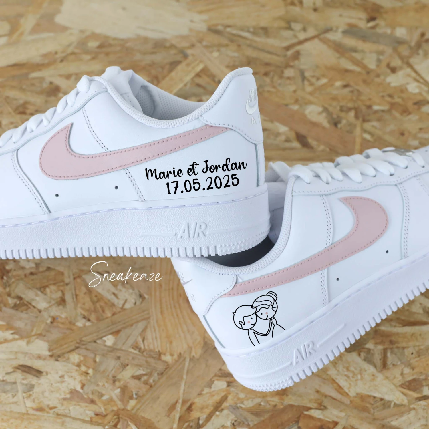 Regards Amoureux (couleur Au Choix) - Air Force 1 Custom 4 Regards Amoureux (couleur Au Choix) - Air Force 1 Custom - Image 2