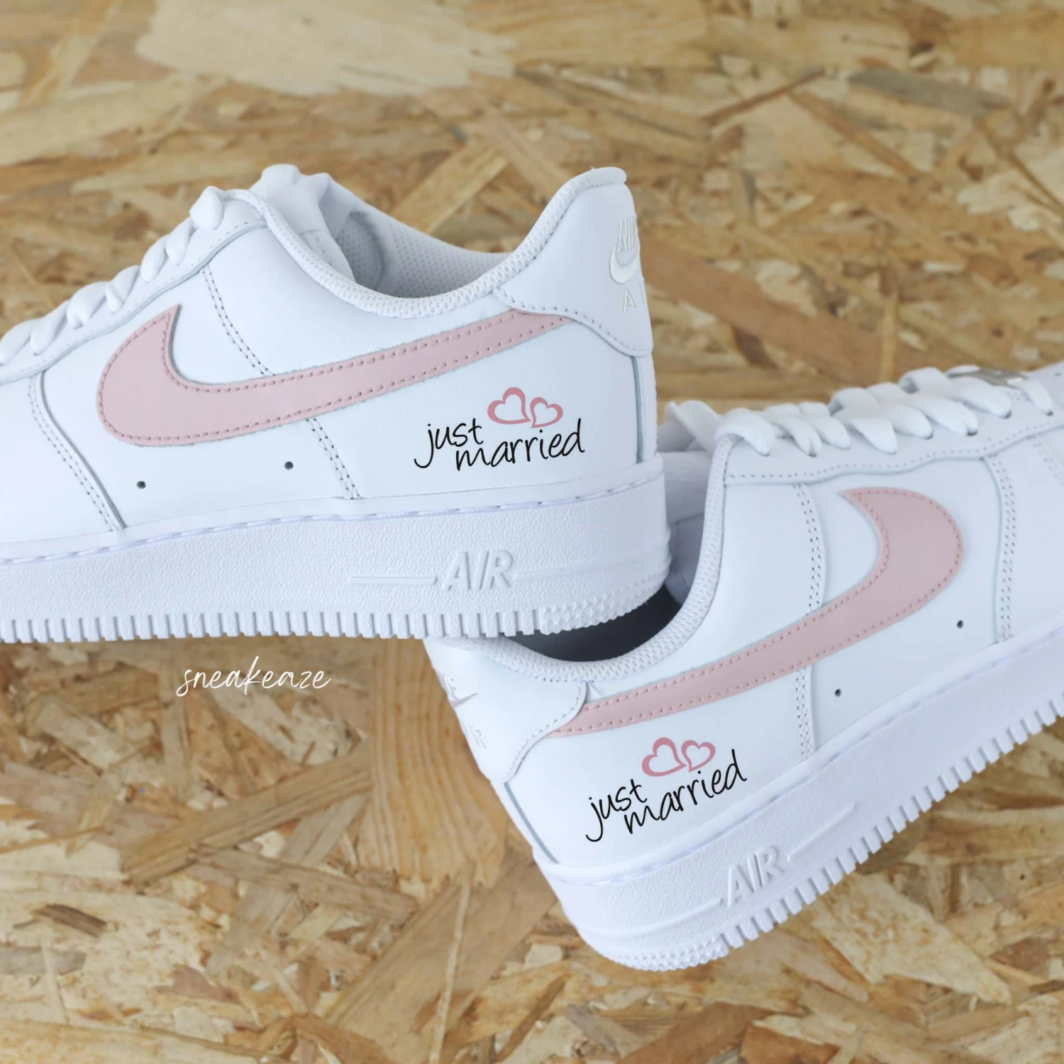 Just Married Rose Poudré - Air Force 1 Custom 3 Just Married Rose Poudré - Air Force 1 Custom