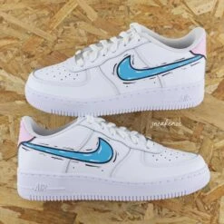 Cartoon Swoosh Et Talon - Air Force 1 Custom -Sneakers Boutique 5L4A0980copie
