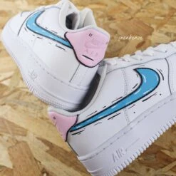 Cartoon Swoosh Et Talon - Air Force 1 Custom -Sneakers Boutique 5L4A0982copie