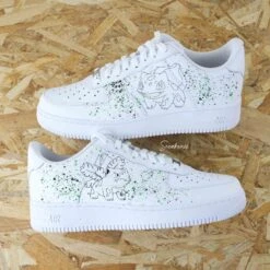 Bulbizarre X Herbizarre (Pokémon Au Choix) - Air Force 1 Custom