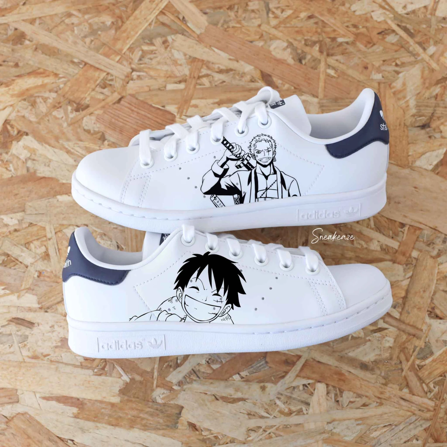 Luffy X Zoro - Stan Smith Custom 3 Luffy X Zoro - Stan Smith Custom