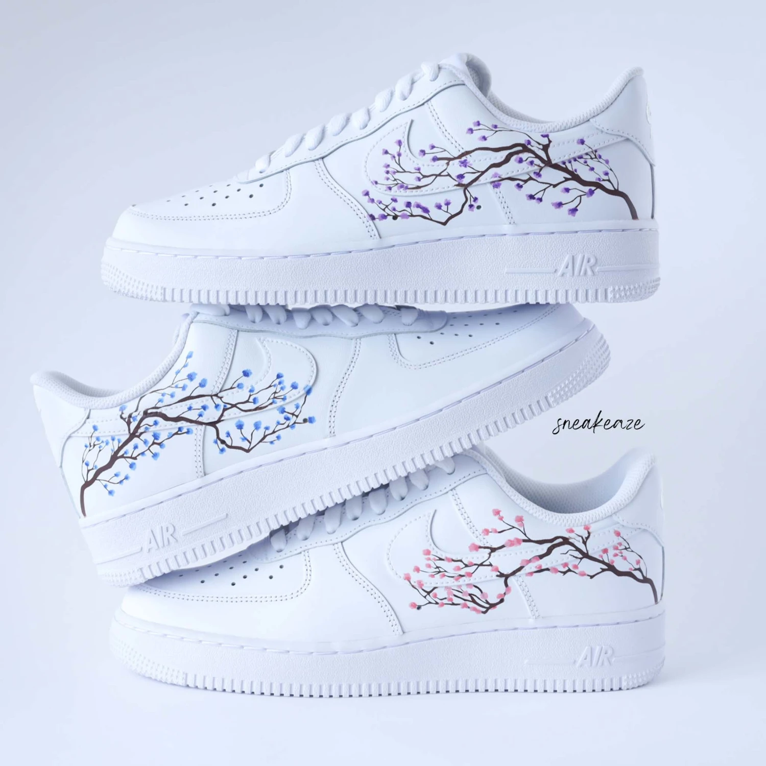 Sakura Cherry Blossom (couleur Au Choix)- Air Force 1 Custom 8 Sakura Cherry Blossom (couleur Au Choix)- Air Force 1 Custom - Image 6
