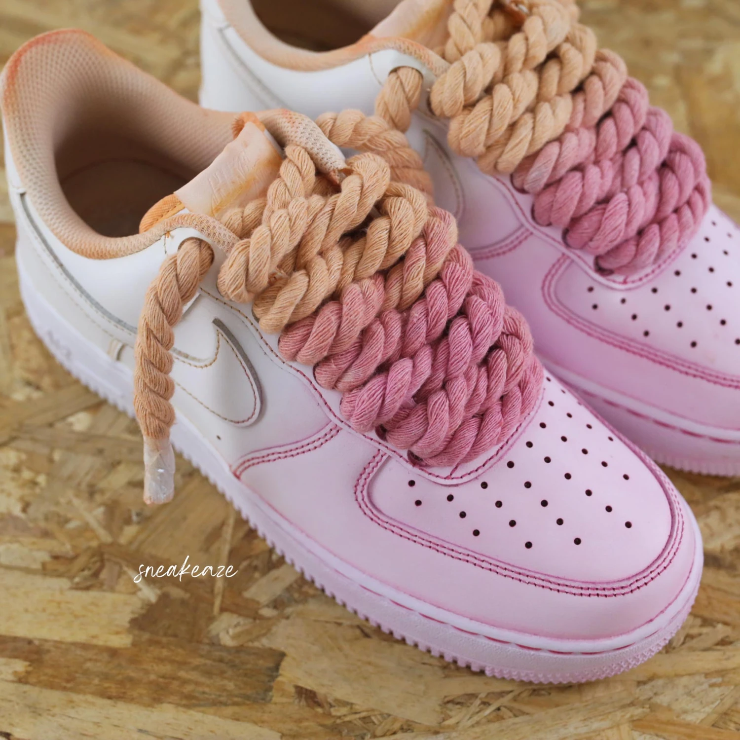 Sunset Rope Laces - Air Force 1 Custom 4 Sunset Rope Laces - Air Force 1 Custom - Image 2