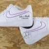 Silhouette Mariage (couleur Au Choix) - Air Force 1 Custom -Sneakers Boutique 5L4A1235violetmelangesneakPrenomBartleenScriptetdateAcuminPro