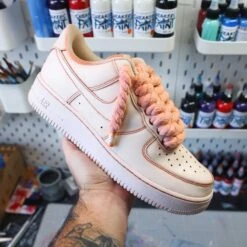 Orange Rope Laces - Air Force 1 Custom -Sneakers Boutique 5L4A1302 2