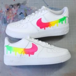 Drip Fluo - Air Force 1 Custom -Sneakers Boutique 5L4A1330