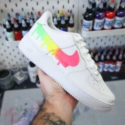 Drip Fluo - Air Force 1 Custom -Sneakers Boutique 5L4A1331