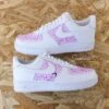 Splash Baby Pink - Air Force 1 Custom -Sneakers Boutique 5L4A1343 2copie