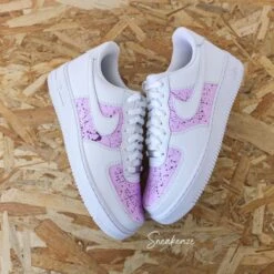 Splash Baby Pink - Air Force 1 Custom -Sneakers Boutique 5L4A1344 2copie