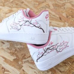 Sakura & Toile (couleur Au Choix) - Air Force 1 Custom -Sneakers Boutique 5L4A1352copie