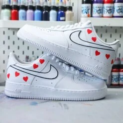 Silhouette Coeurs - Air Force 1 Custom -Sneakers Boutique 5L4A1388
