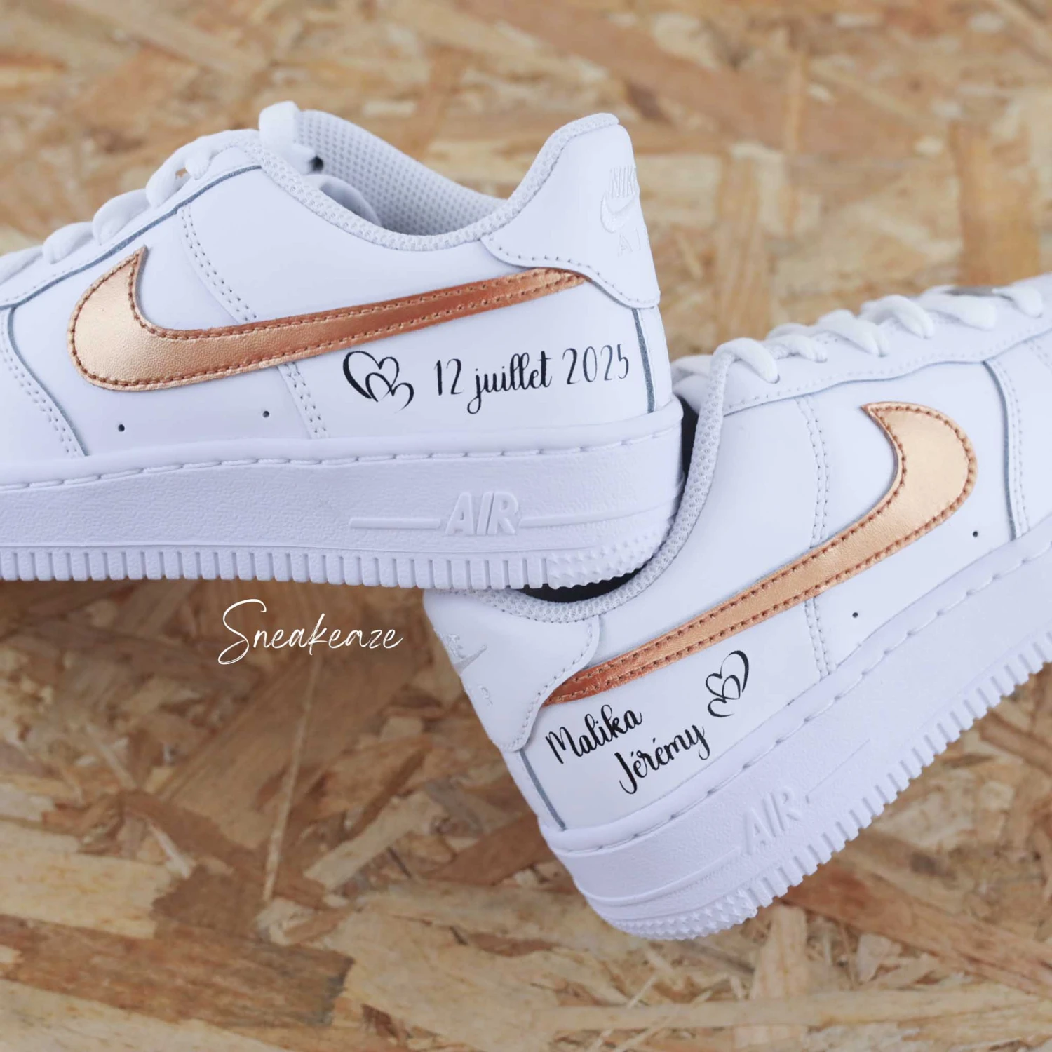 Prénoms Métallisé (couleur Au Choix) - Air Force 1 Custom 6 Prénoms Métallisé (couleur Au Choix) - Air Force 1 Custom - Image 4