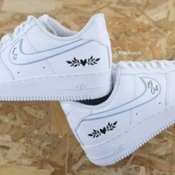 Silhouette & Initiales - Air Force 1 Custom