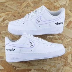 Silhouette & Initiales - Air Force 1 Custom -Sneakers Boutique 5L4A1626copie