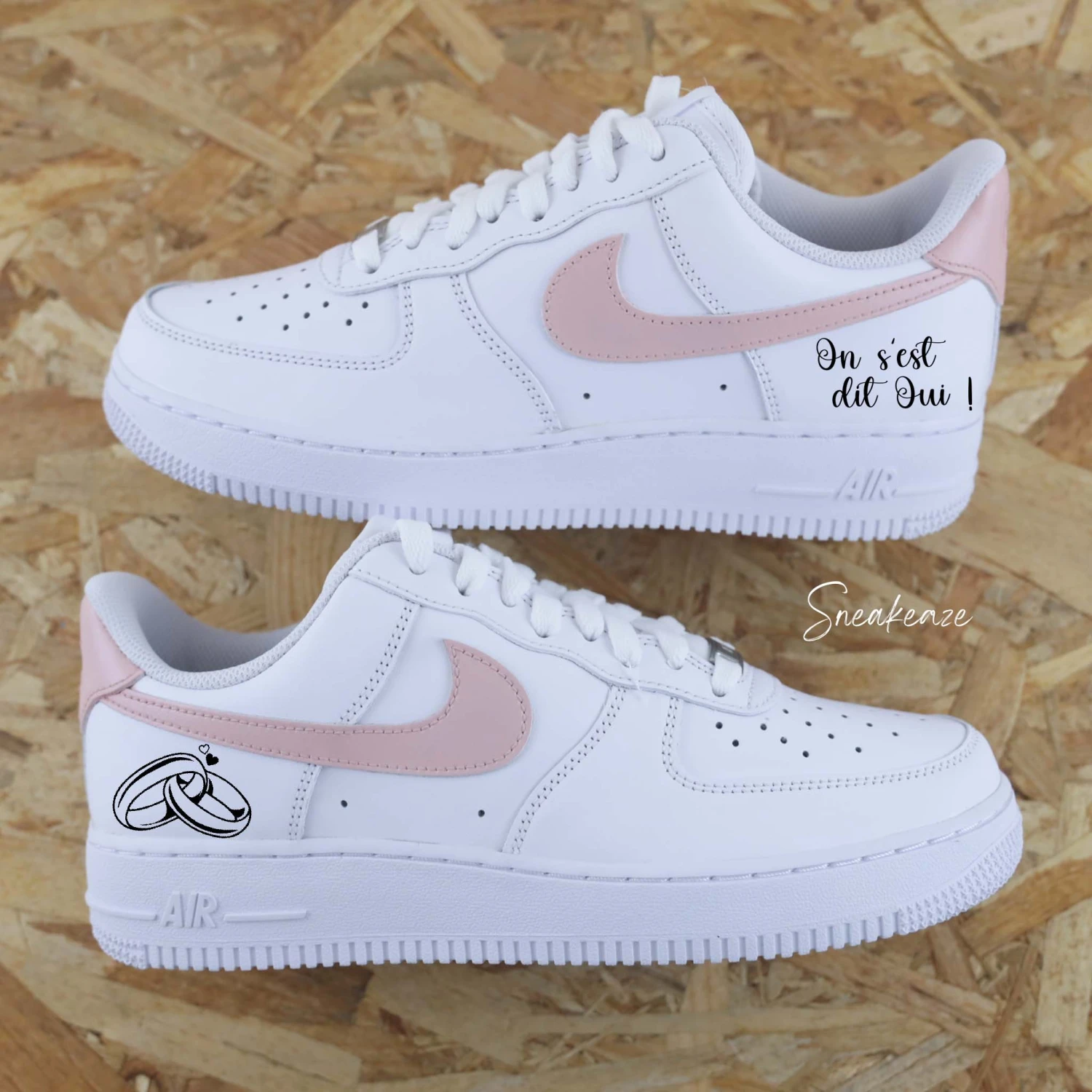 On S'est Dit Oui (couleur Au Choix) - Air Force 1 Custom 6 On S'est Dit Oui (couleur Au Choix) - Air Force 1 Custom - Image 4