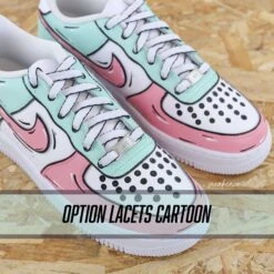 Cartoon Sketch Watermelon - Air Force 1 Custom -Sneakers Boutique 5L4A1755copie2