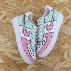 Cartoon Sketch Watermelon - Air Force 1 Custom -Sneakers Boutique 5L4A1758copie
