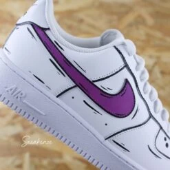 Color Sketch Violet - Air Force 1 Custom -Sneakers Boutique 5L4A1777copie