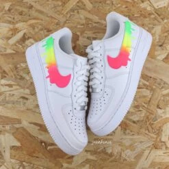 Drip Fluo - Air Force 1 Custom -Sneakers Boutique 5L4A1782copie