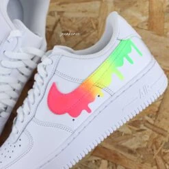 Drip Fluo - Air Force 1 Custom -Sneakers Boutique 5L4A1784copie