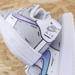 Holographic Sketch - Air Force 1 Custom -Sneakers Boutique 5L4A1822copie
