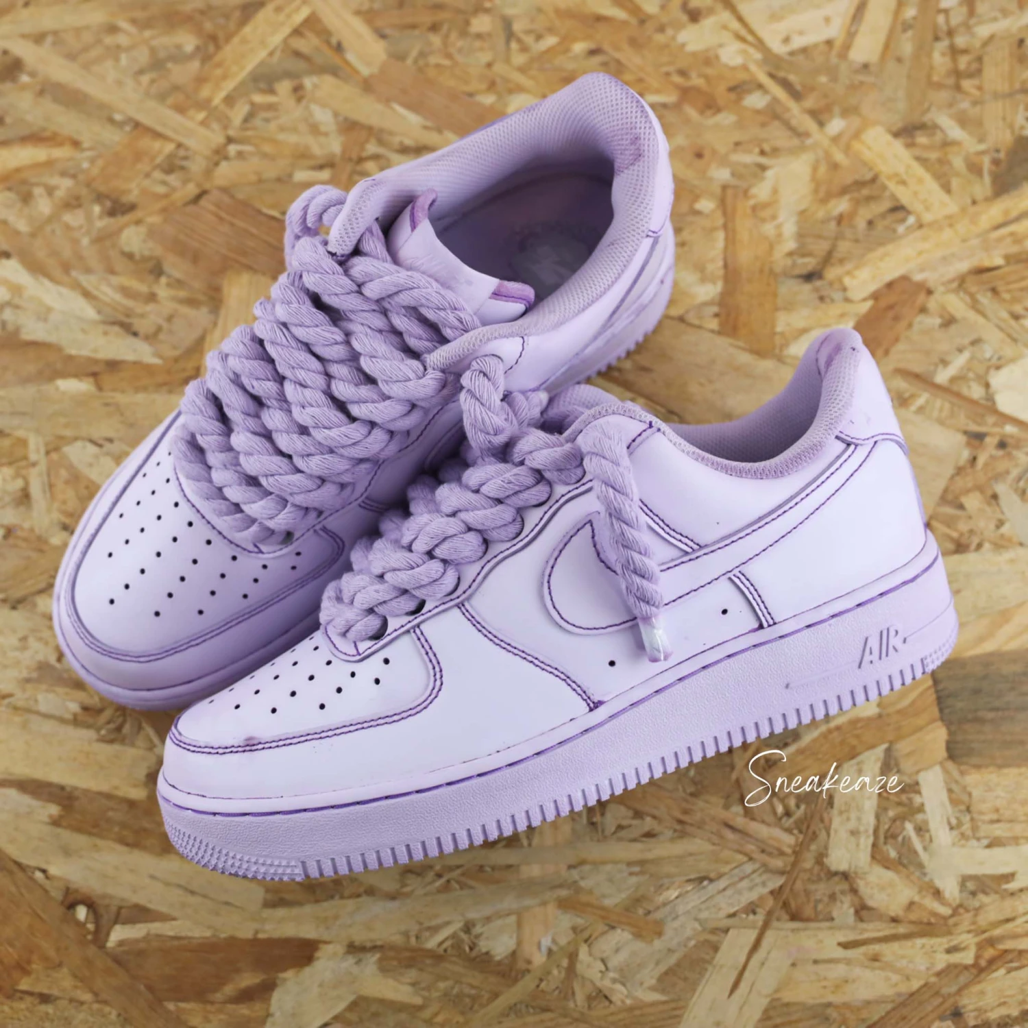 Purple Rope Laces - Air Force 1 Custom 3 Purple Rope Laces - Air Force 1 Custom