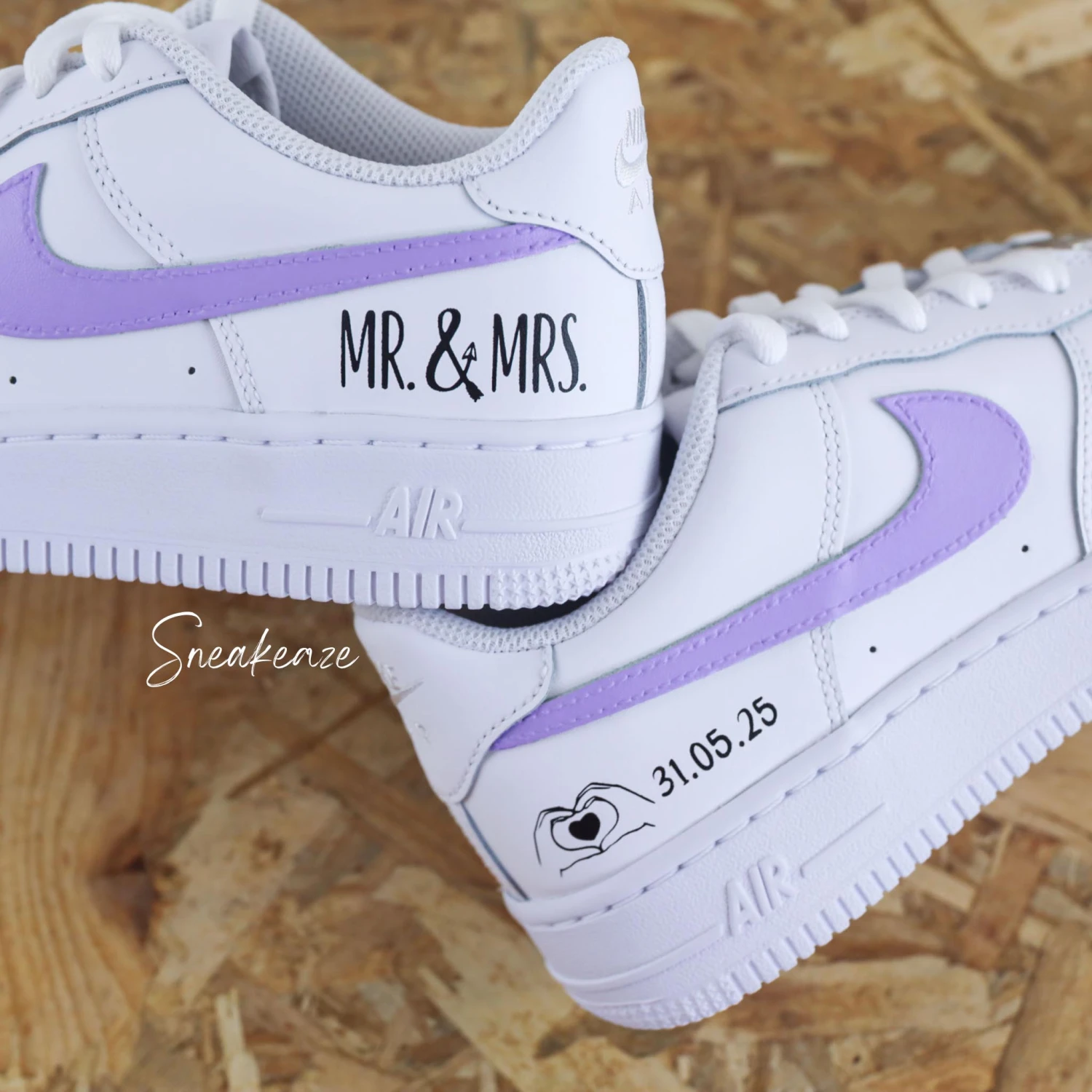Mr & Mrs (couleur Au Choix) - Air Force 1 Custom 6 Mr & Mrs (couleur Au Choix) - Air Force 1 Custom - Image 4