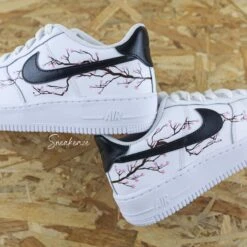 Sakura Rose Et Noir (couleur Au Choix) - Air Force 1 Custom 8 Sakura Rose Et Noir (couleur Au Choix) - Air Force 1 Custom -Sneakers Boutique 5L4A1969copie