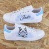 Loup Aquarelle Bleu - Stan Smith Custom -Sneakers Boutique 5L4A19sjsjf61copie 1