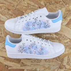 Papillon Aquarelle - Stan Smith Custom -Sneakers Boutique 5L4A1hhhg961copie