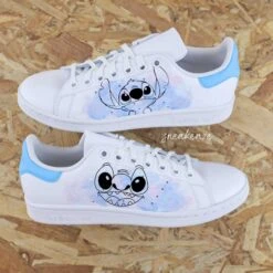 Stitch Aquarelle - Stan Smith Custom