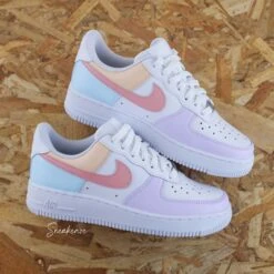 Pastel - Air Force 1 Custom (enfant) -Sneakers Boutique 5L4A2002copie